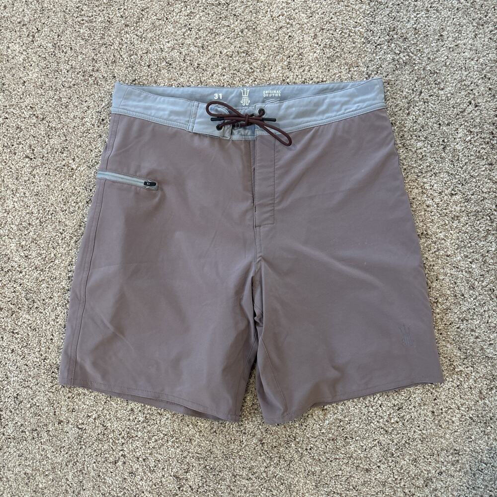 Driftline Original Drifties Wetsuit Lined Board Shorts Men's 31 Mauve Neoprene